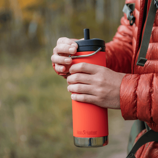 Klean Kanteen TKWide Isolerad 473ml (Twist Cap) Vattenflaska Tiger Lily - NatureLife