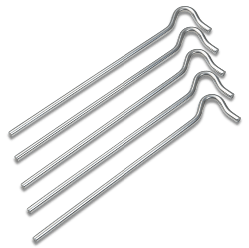 Tältpinne Metall Kraftig 23cm 5-Pack - NatureLife