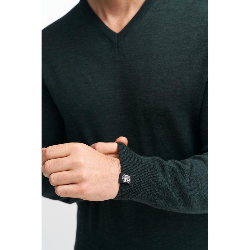 Ivanhoe Merino V-Neck Male Navy