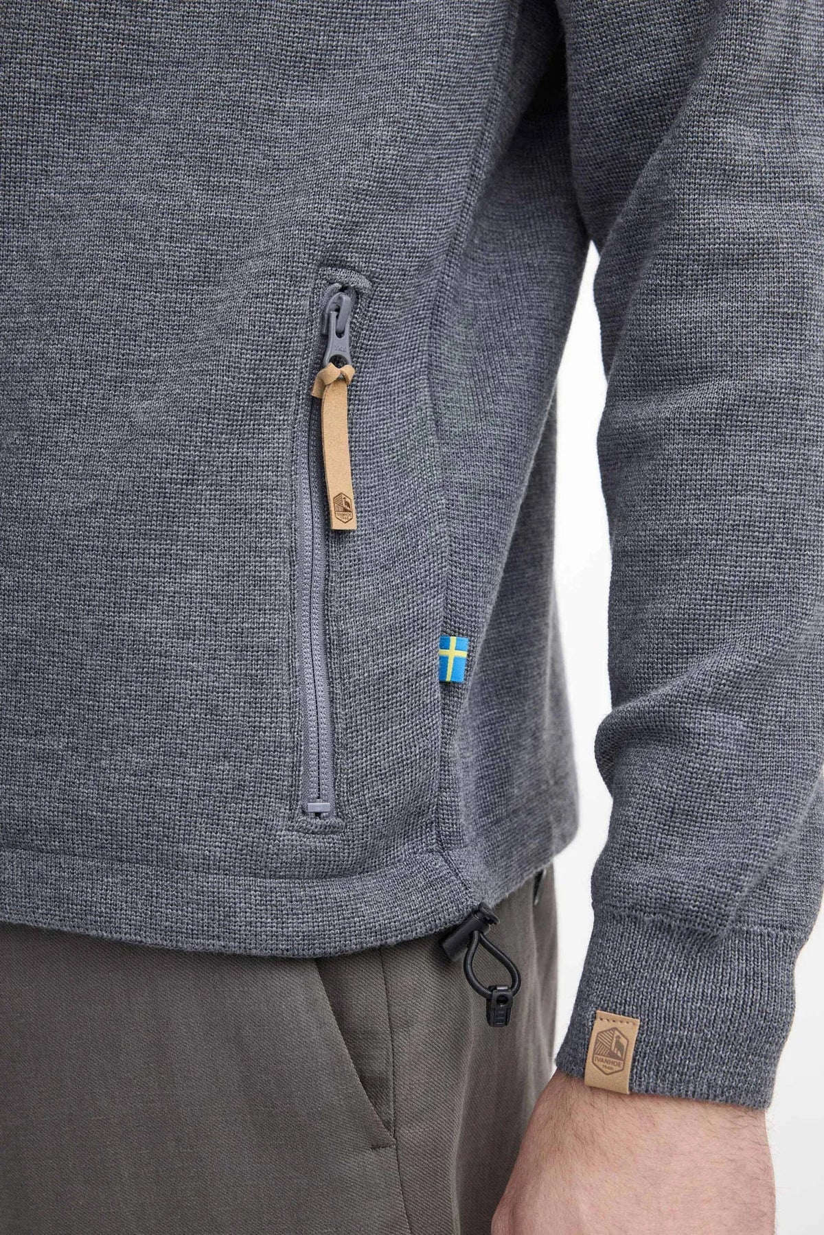Ivanhoe Helmer Full Zip Men Grey