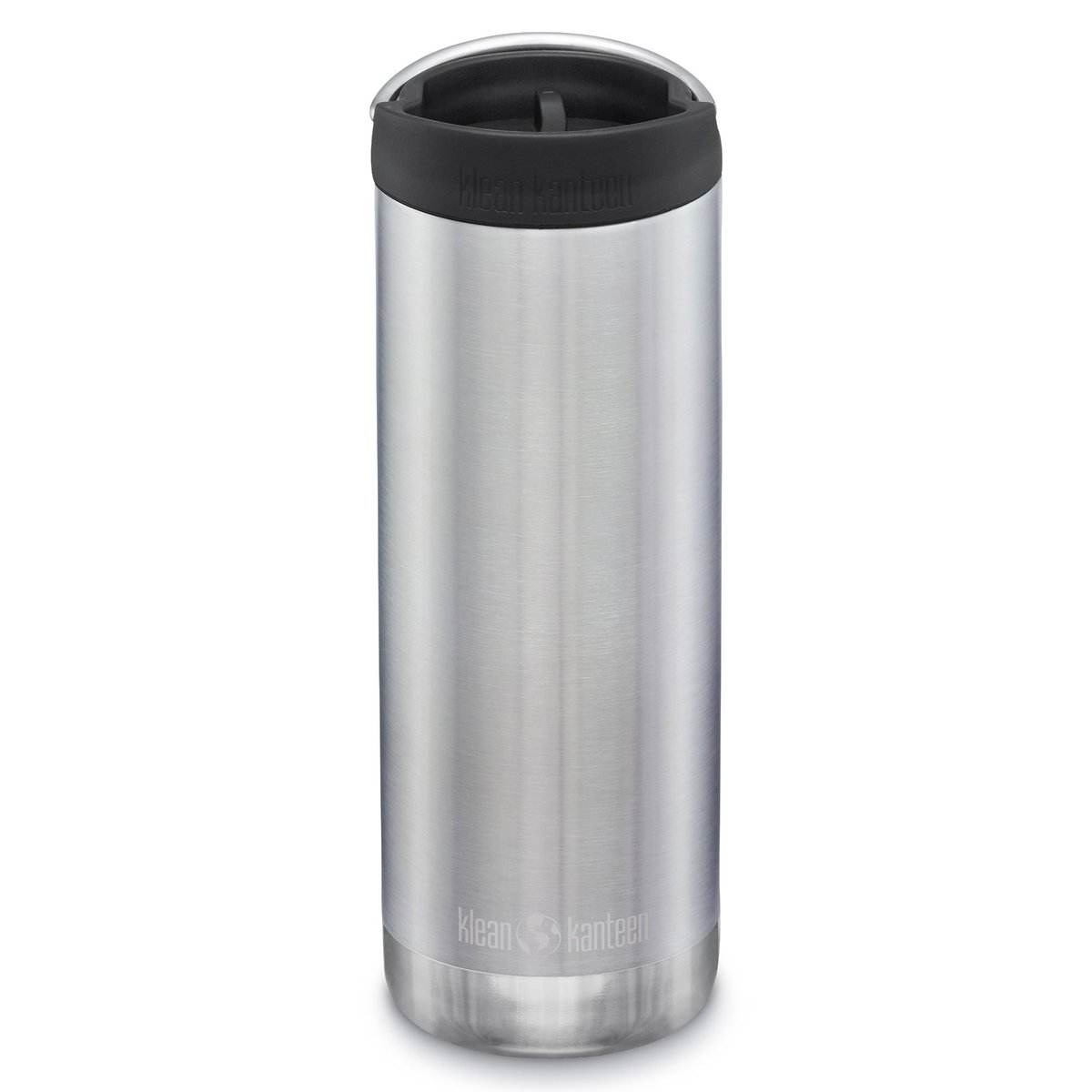 Klean Kanteen TKWide Isolerad 473ml (Café Cap) Vattenflaska Silver - NatureLife
