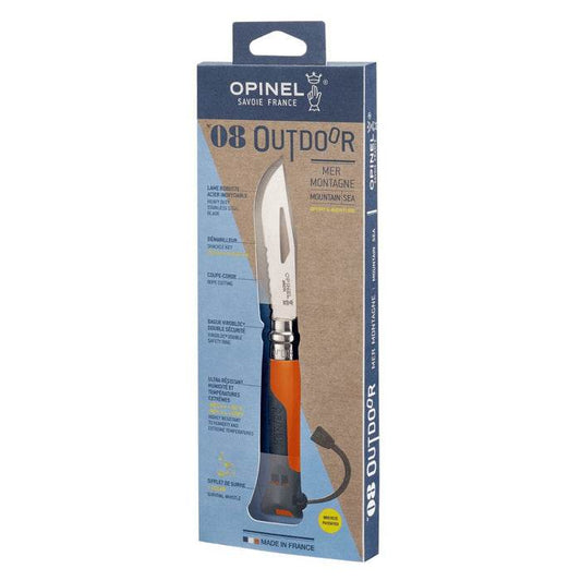 Opinel Blister N08 Outdoor Soft Orange - NatureLife