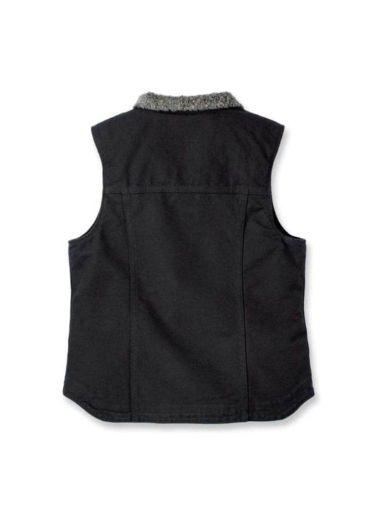 Carhartt Sherpa Lined Mock Neck Vest Black - NatureLife