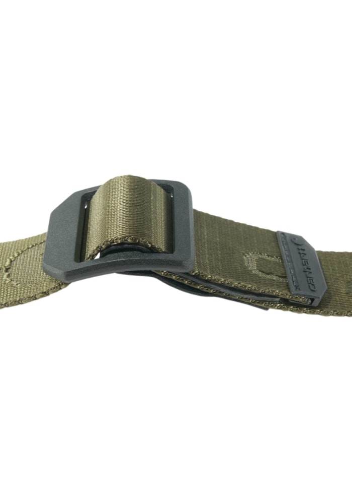 Carhartt Nylon Webbing Ladder Lock Belt Army Green - NatureLife