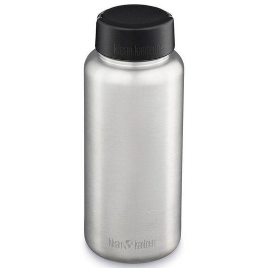 Klean Kanteen Wide 0.8L/1.2L/1.9L Vattenflaska Silver - NatureLife