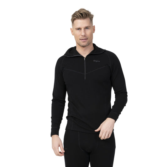 Bergans Inner:Dual Merino Half Zip Men Black