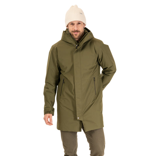 Bergans Urban Insulated Shell Coat Men Dark Green Mud