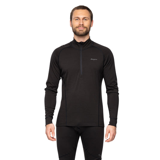 Bergans Inner:Pure Merino Half Zip Men Black