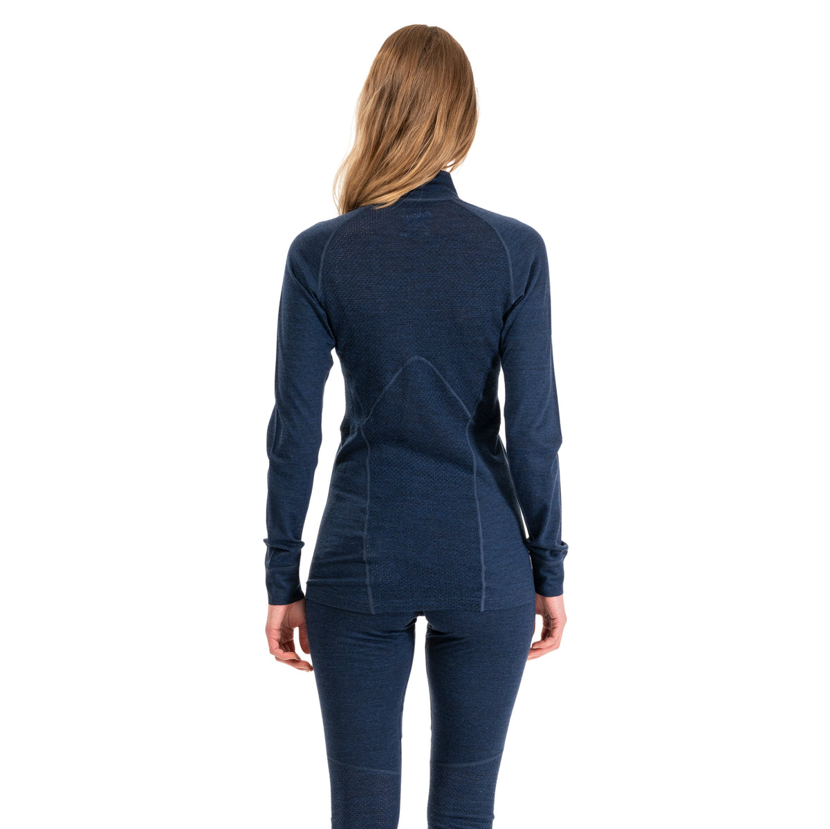 Bergans Inner:Pure Merino Half Zip Women Navy Blue
