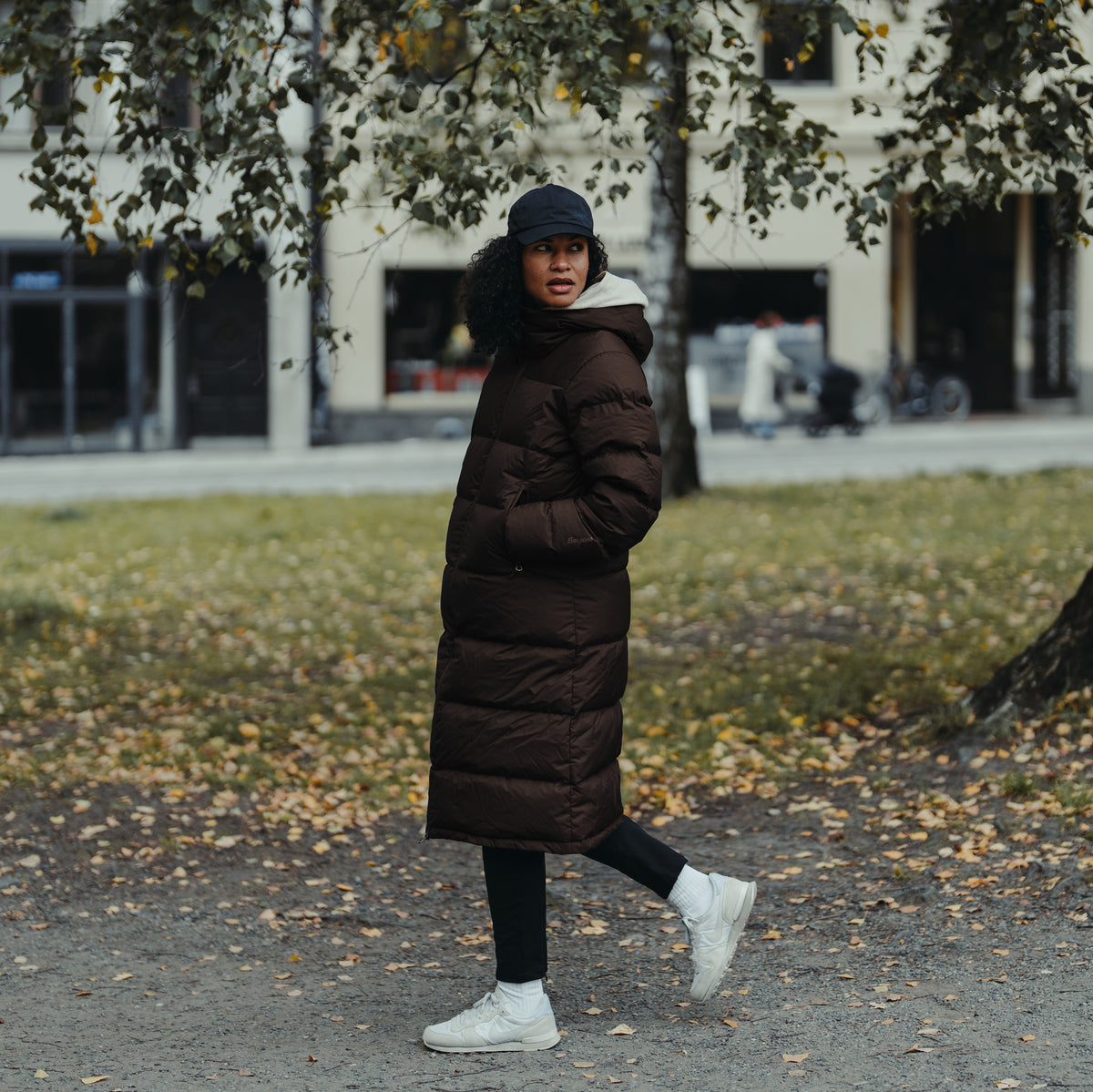 Bergans Oslo Down Long Coat Women Dark Chocolate