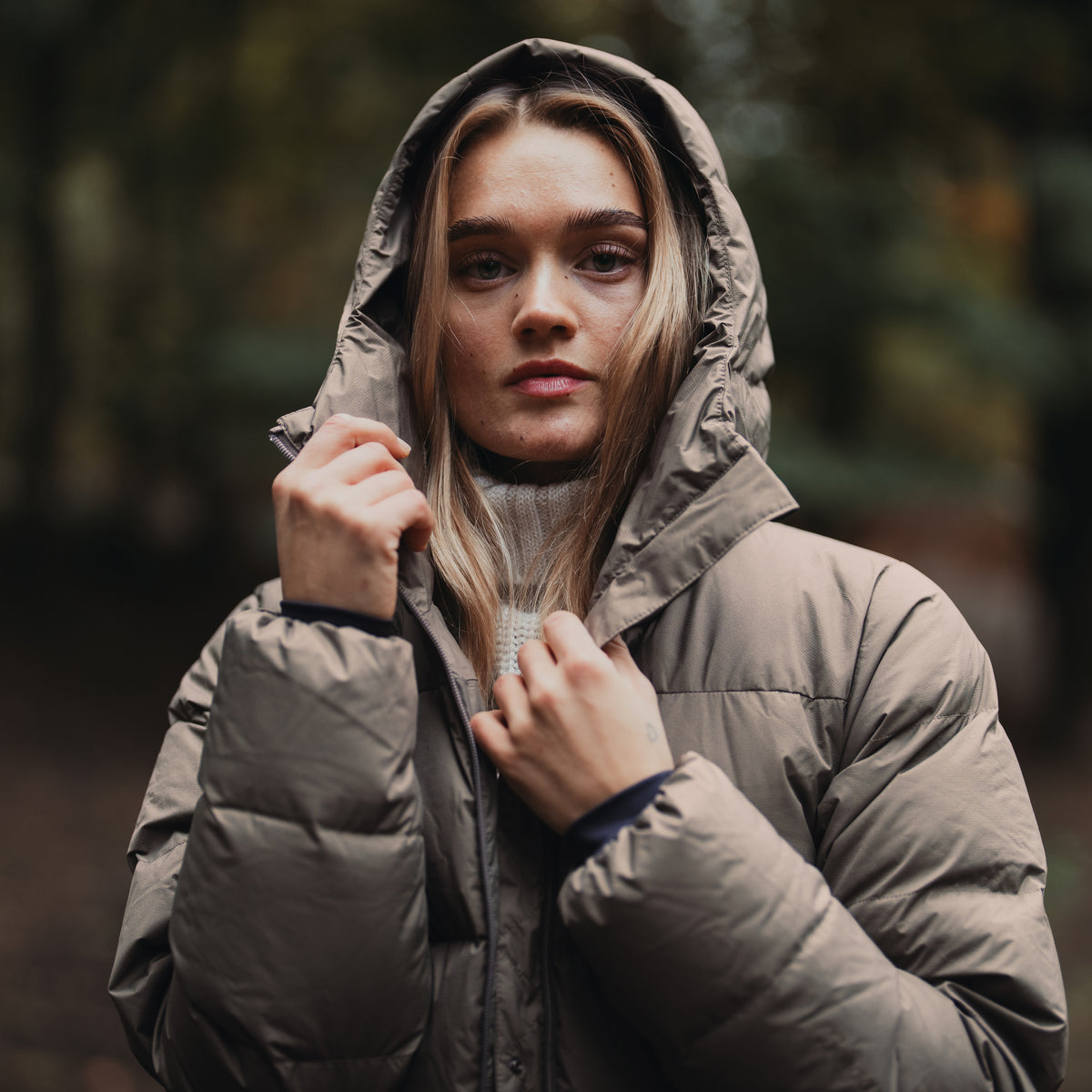 Bergans Oslo Down Long Coat Women Rock Taupe