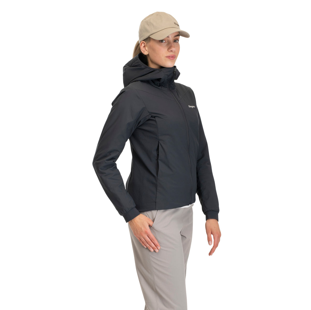Bergans Holo Insulated Hood Jacket Women Dark Shadow Grey
