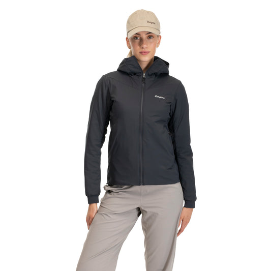Bergans Holo Insulated Hood Jacket Women Dark Shadow Grey