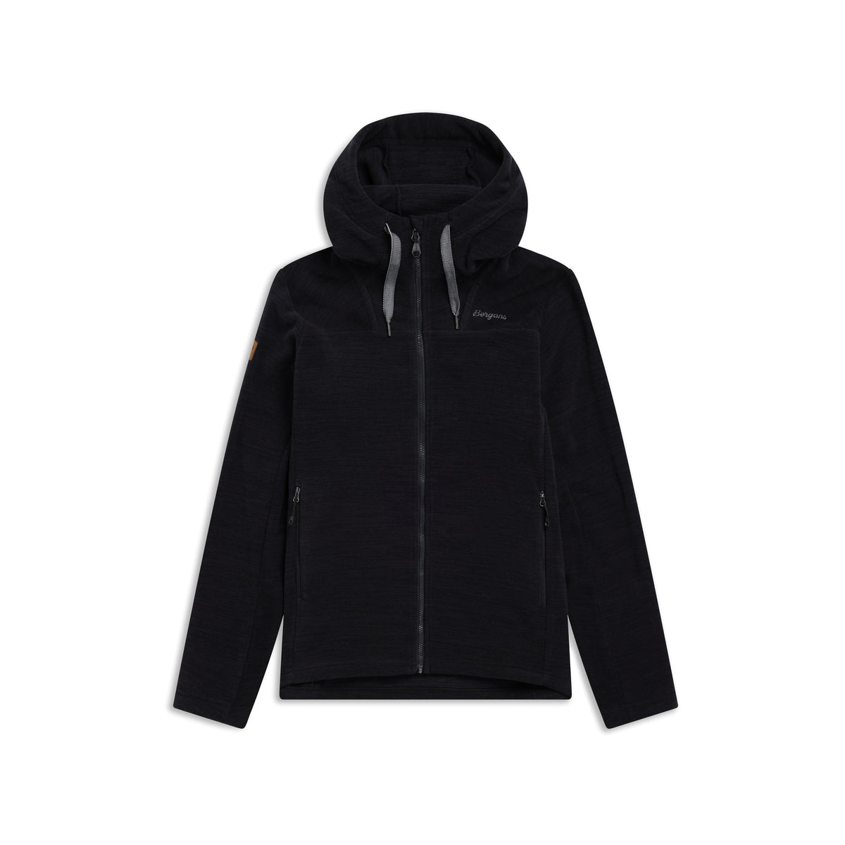 Bergans Hareid Fleece Hood Jacket Women Black