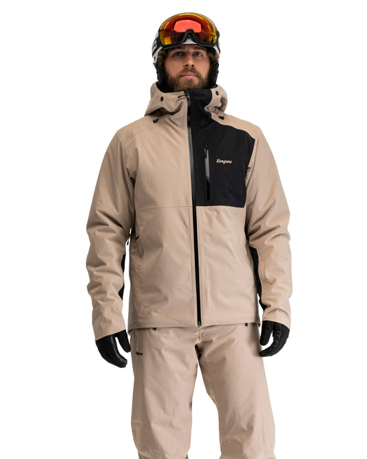 Bergans Oppdal Insulated Shell Jacket Men Sandstone/Black