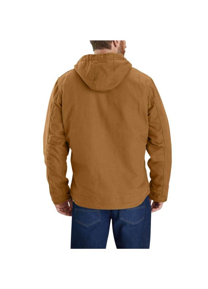 Carhartt Washed Duck Sherpa Lined Jacket Brown - NatureLife