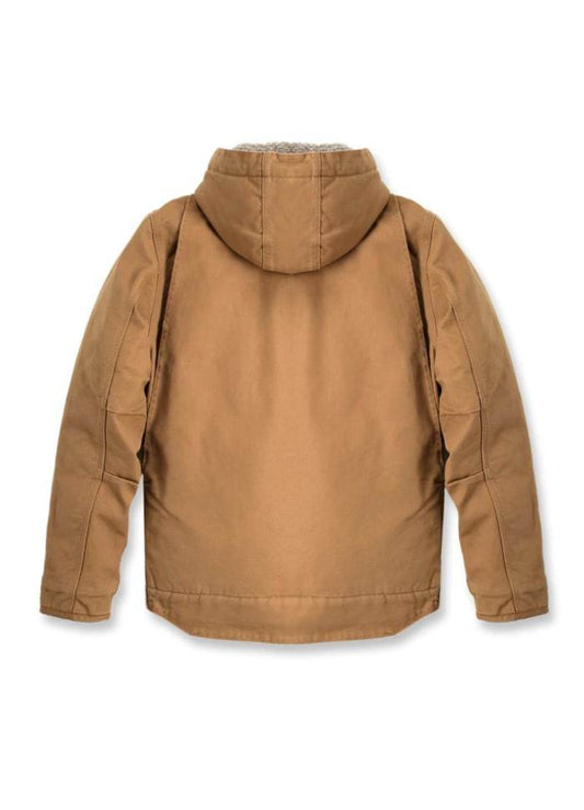 Carhartt Washed Duck Sherpa Lined Jacket Brown - NatureLife