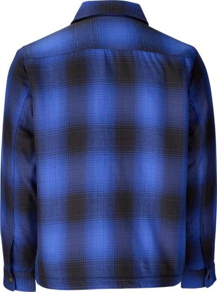 Marmot Men's Ridgefield Sherpa Flannel Shirt Jacket Oxide Blue