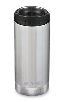 Klean Kanteen TKWide Isolerad 355ML/592ML (Café Cap) Vattenflaska Silver - NatureLife