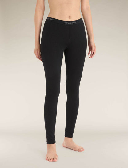 Icebreaker 200 Oasis Termiska Leggings I Merino Black - NatureLife