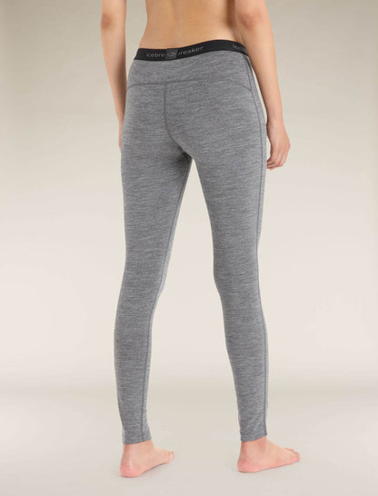 Icebreaker 200 Oasis Termiska Leggings I Merino Gritstone Heather - NatureLife