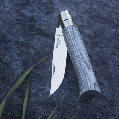 Opinel N08 Laminated Birch Grey - NatureLife