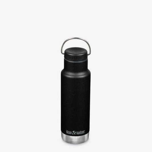 Klean Kanteen Isolerad Classic 355ML/592ML Vattenflaska/Termos Svart - NatureLife