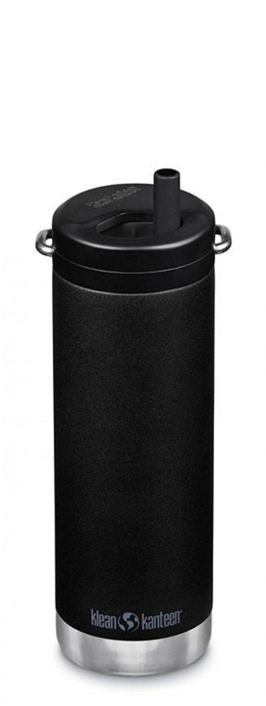 Klean Kanteen TKWide Isolerad 473ml (Twist Cap) Vattenflaska Svart - NatureLife
