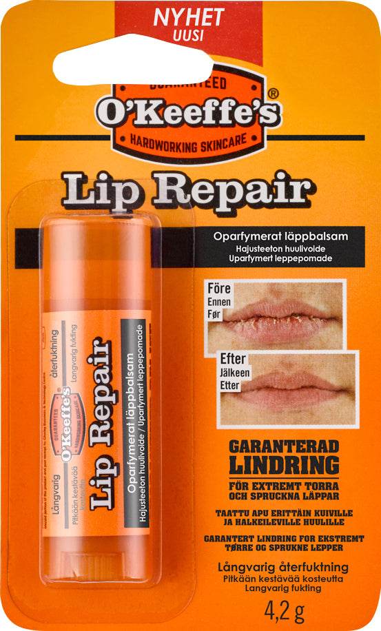 O'Keeffe's Lip Repair Oparfymerad 4,92g - NatureLife