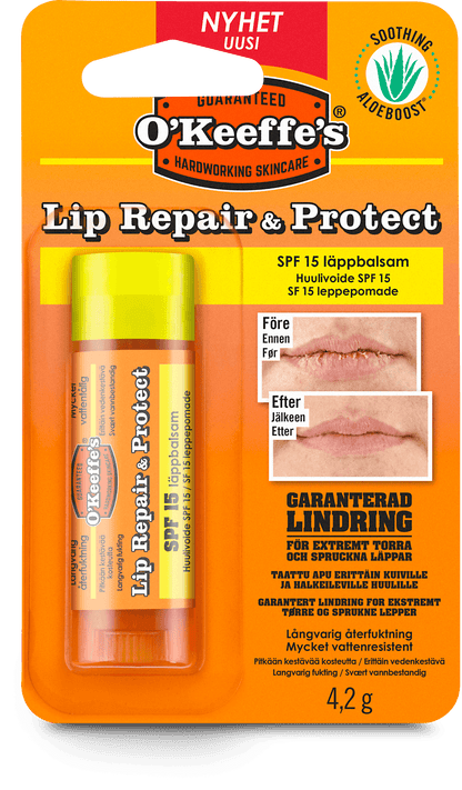 O'Keeffe's Lip Repair & Protect SPF 15 4,2g - NatureLife