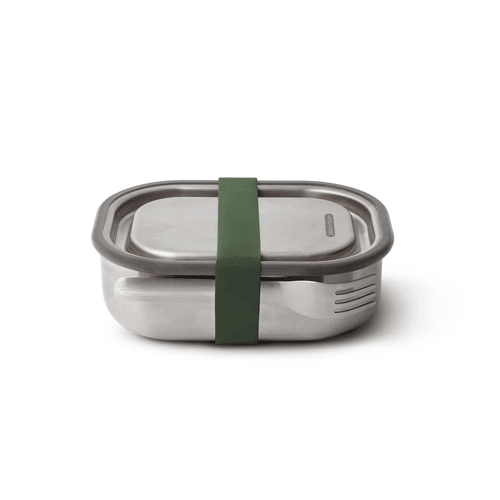 Black+Blum Lunchbox Small Stainless 600ml Oliv - NatureLife