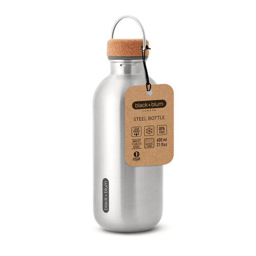 Black+Blum Steel Bottle Small 600ml Oliv - NatureLife