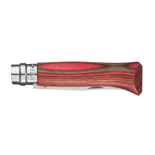 Opinel N08 Laminated Birch Red - NatureLife