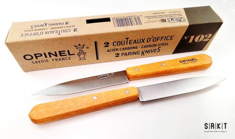 Opinel N102 Box 2 Paring Carbon - NatureLife