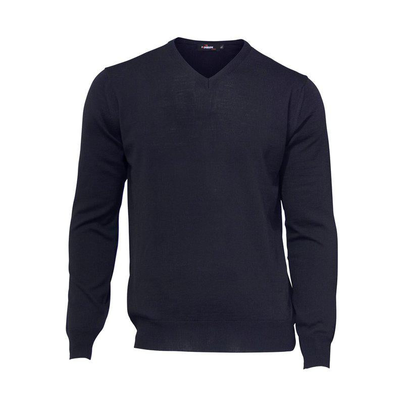 Ivanhoe Merino V-Neck Male Graphite Marl