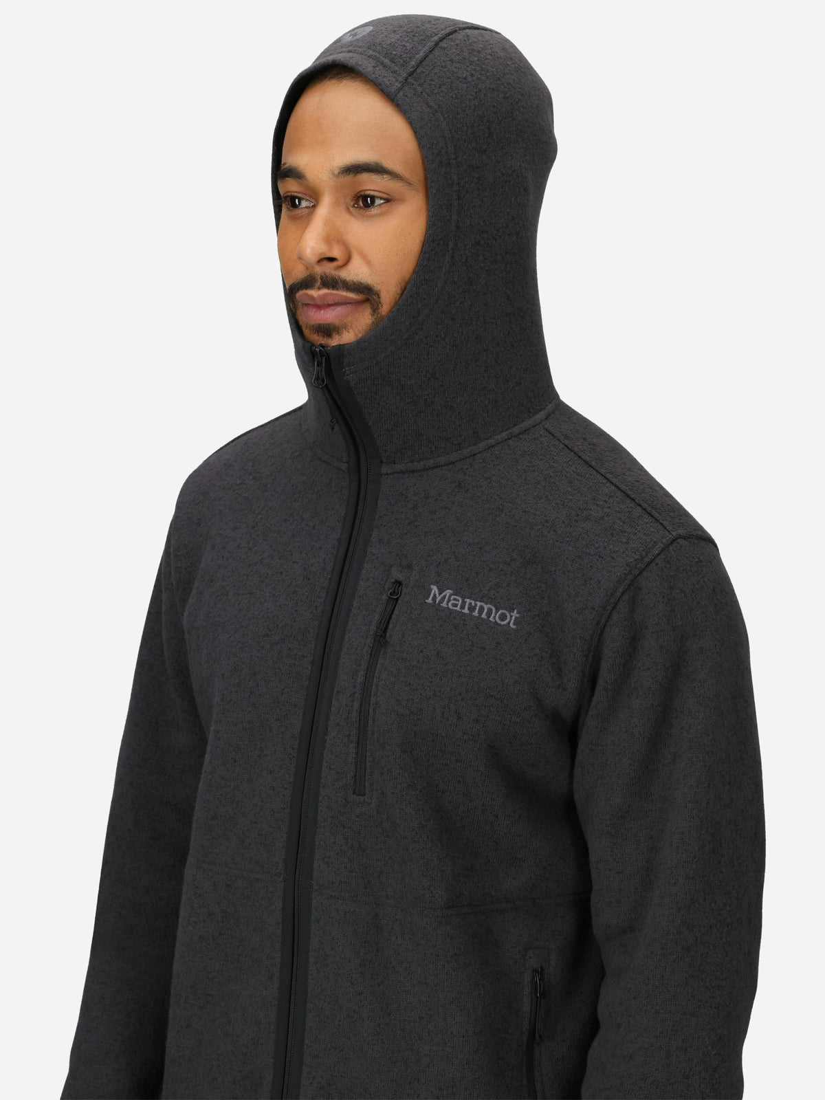 Marmot Drop Line Full Zip Hoody Black Heather