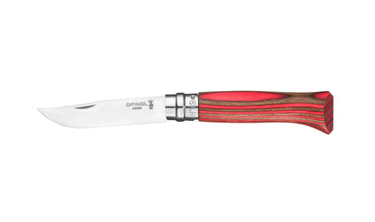 Opinel N08 Laminated Birch Red - NatureLife