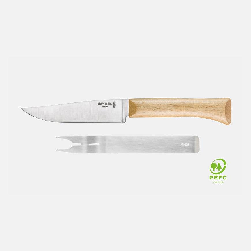 Opinel Cheese Set Knife Fork - NatureLife