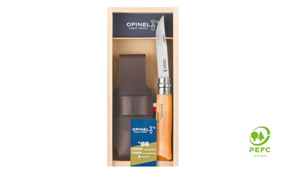 Opinel N°08 Carbon + Shealth / Knivset med Slida - NatureLife