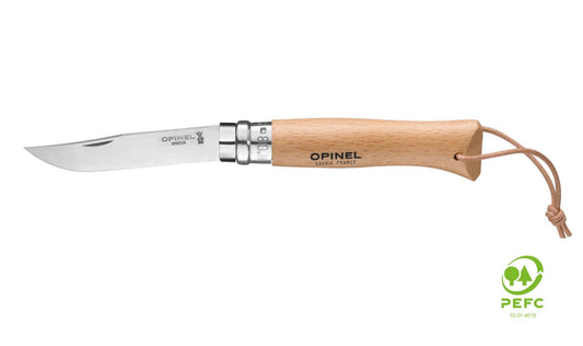 Opinel N°08 Bushwhacker Beech Stainless Steel - NatureLife