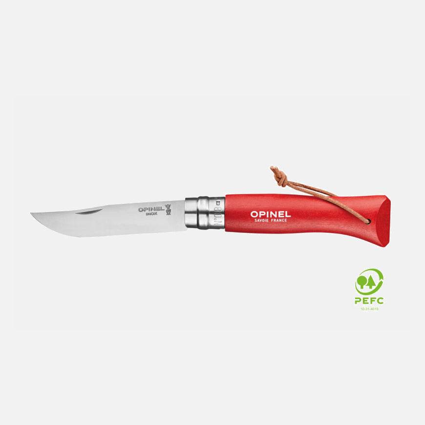 Opinel N08 Bushwhacker Red - NatureLife