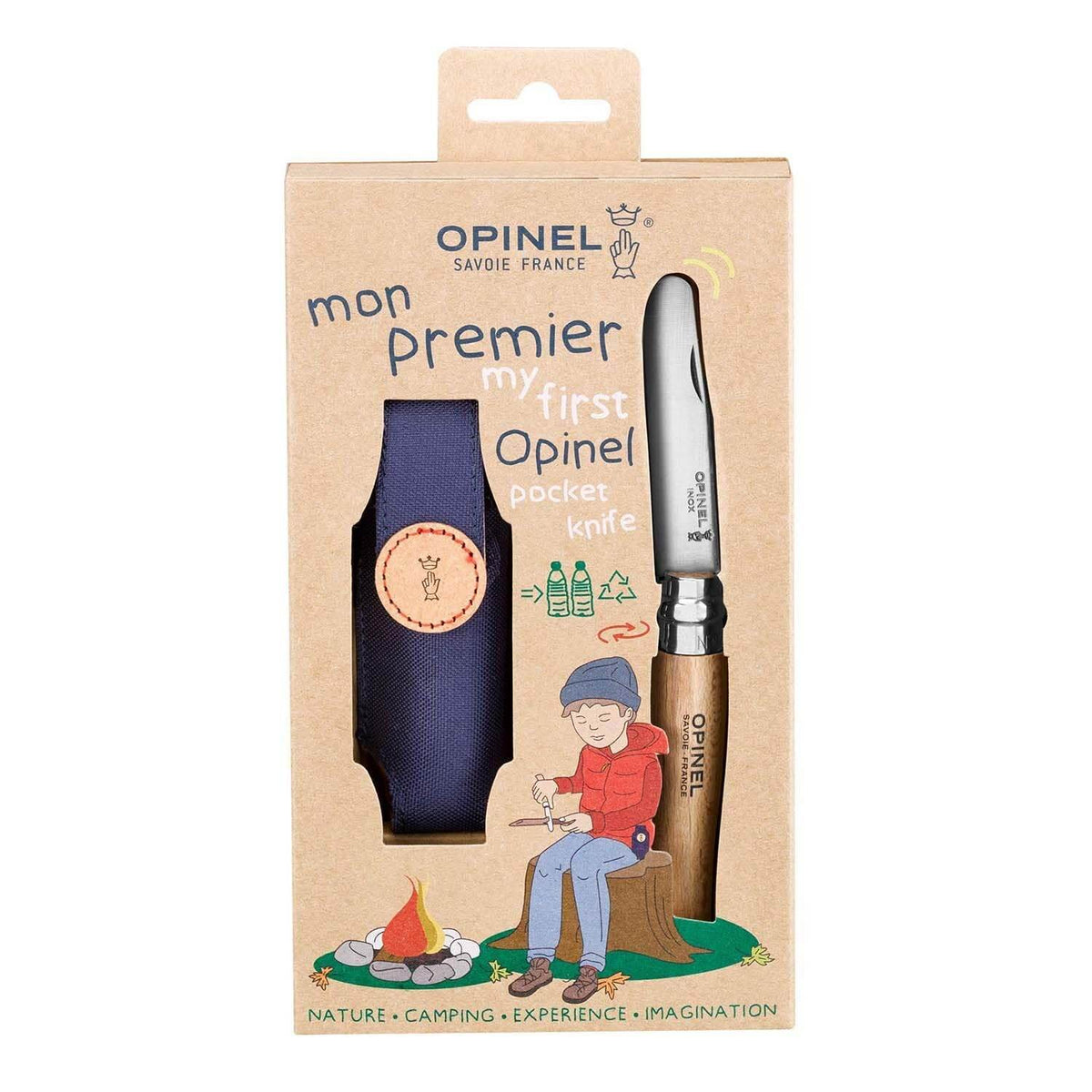 Opinel Set My 1St Opinel Beech +Sheath - NatureLife