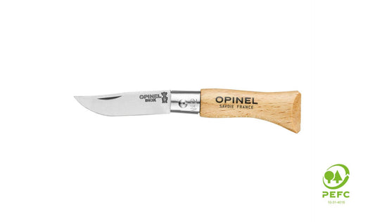 Opinel N°02 Beech Stainless Steel - NatureLife