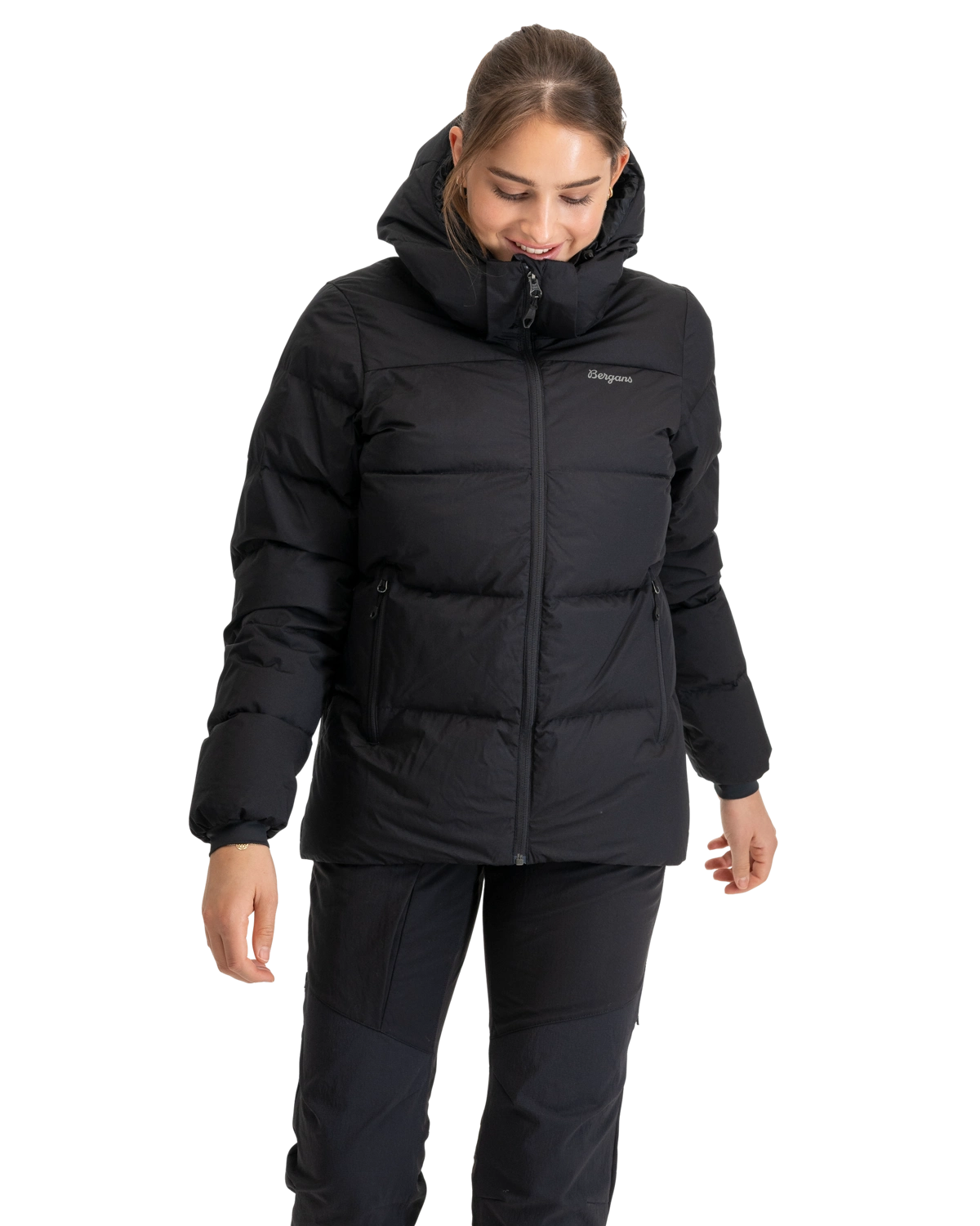 Bergans Lava Warm Down Jacket w/Hood Women Black