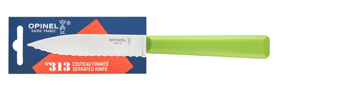 Opinel N°313 Serrated Green Kniv - NatureLife