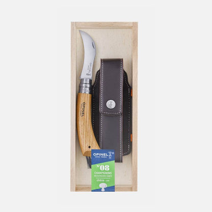 Opinel N08 Mushroom Oak + Sheath / Svampkniv & hölster - NatureLife