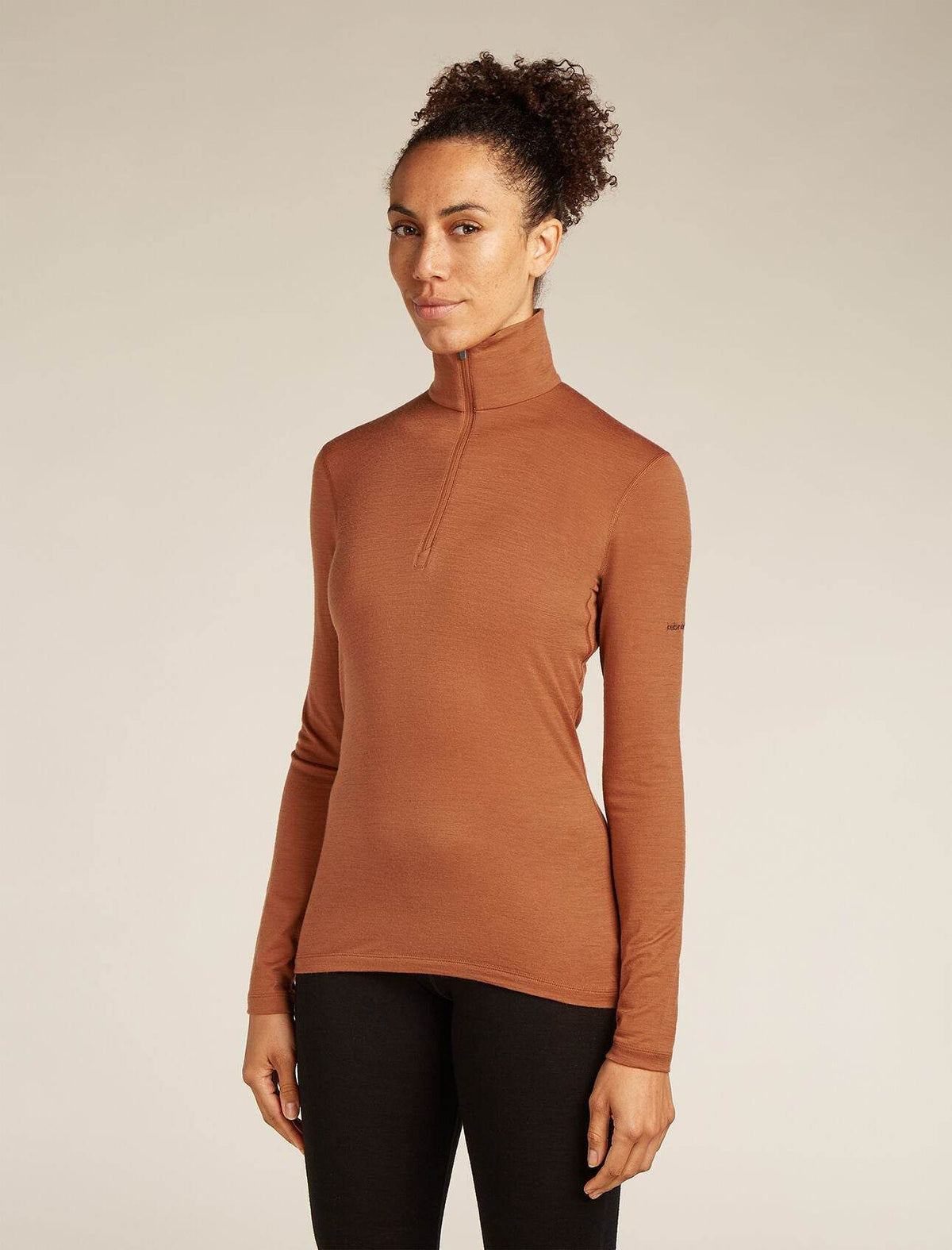 Icebreaker 200 Oasis LS Half Zip Dam Dusty Clay - NatureLife