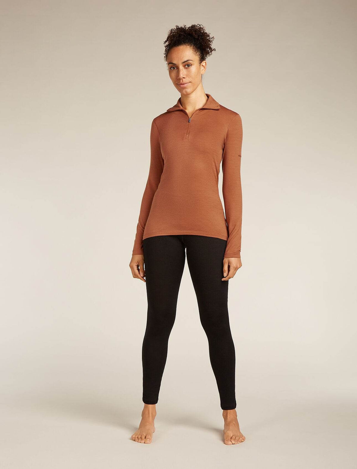 Icebreaker 200 Oasis LS Half Zip Dam Dusty Clay - NatureLife
