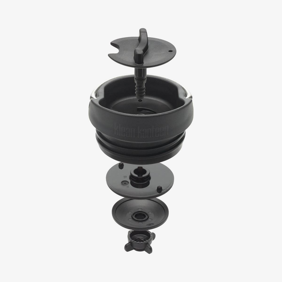 Klean Kanteen TKWide Isolerad 473ml (Café Cap) Vattenflaska Svart - NatureLife