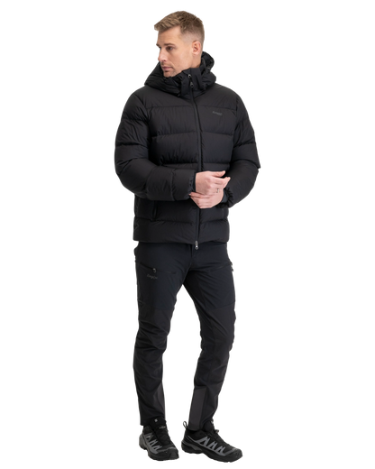 Bergans Lava Warm Down Jacket w/Hood Men Black
